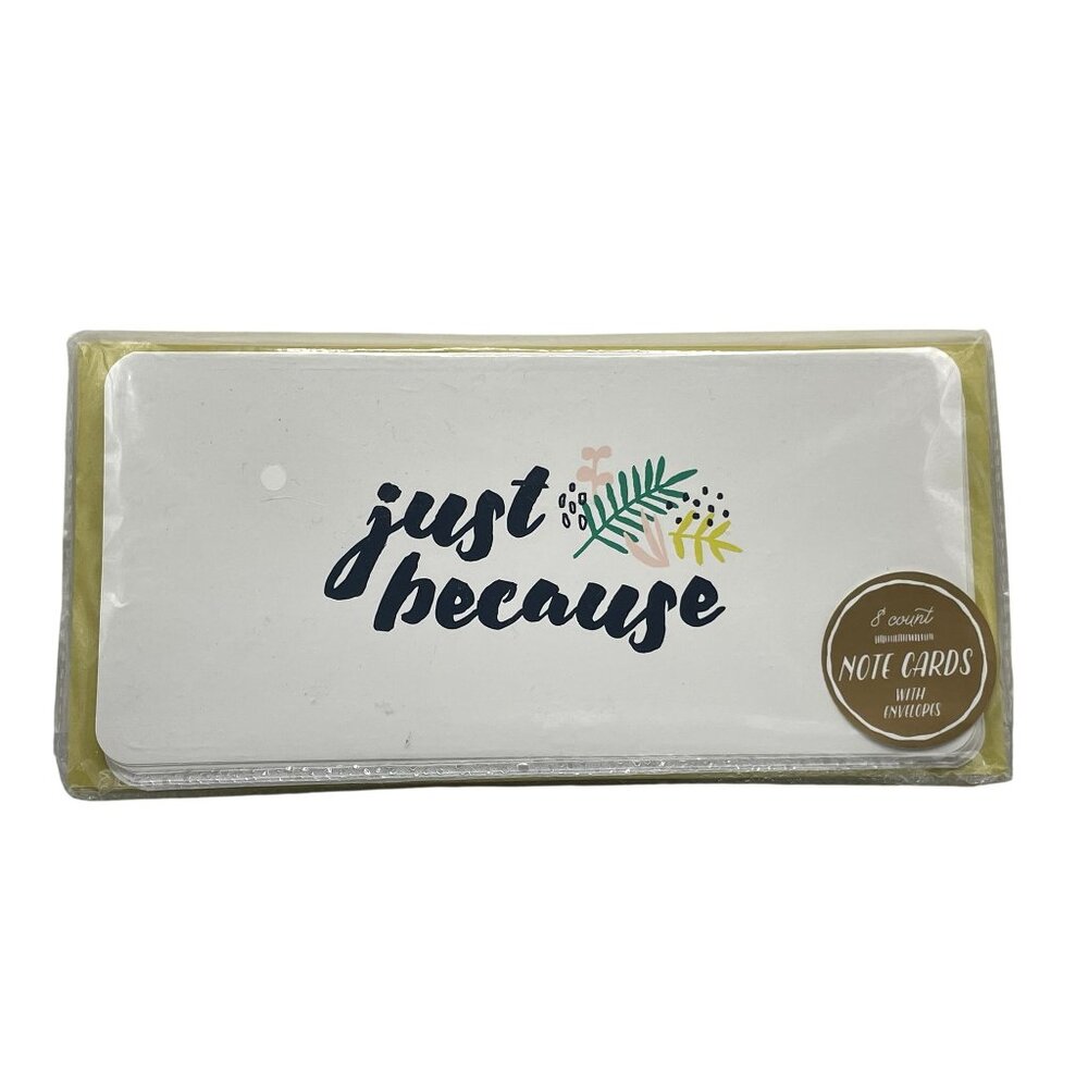 Just Because Note Cards With Envelopes - 8 Count